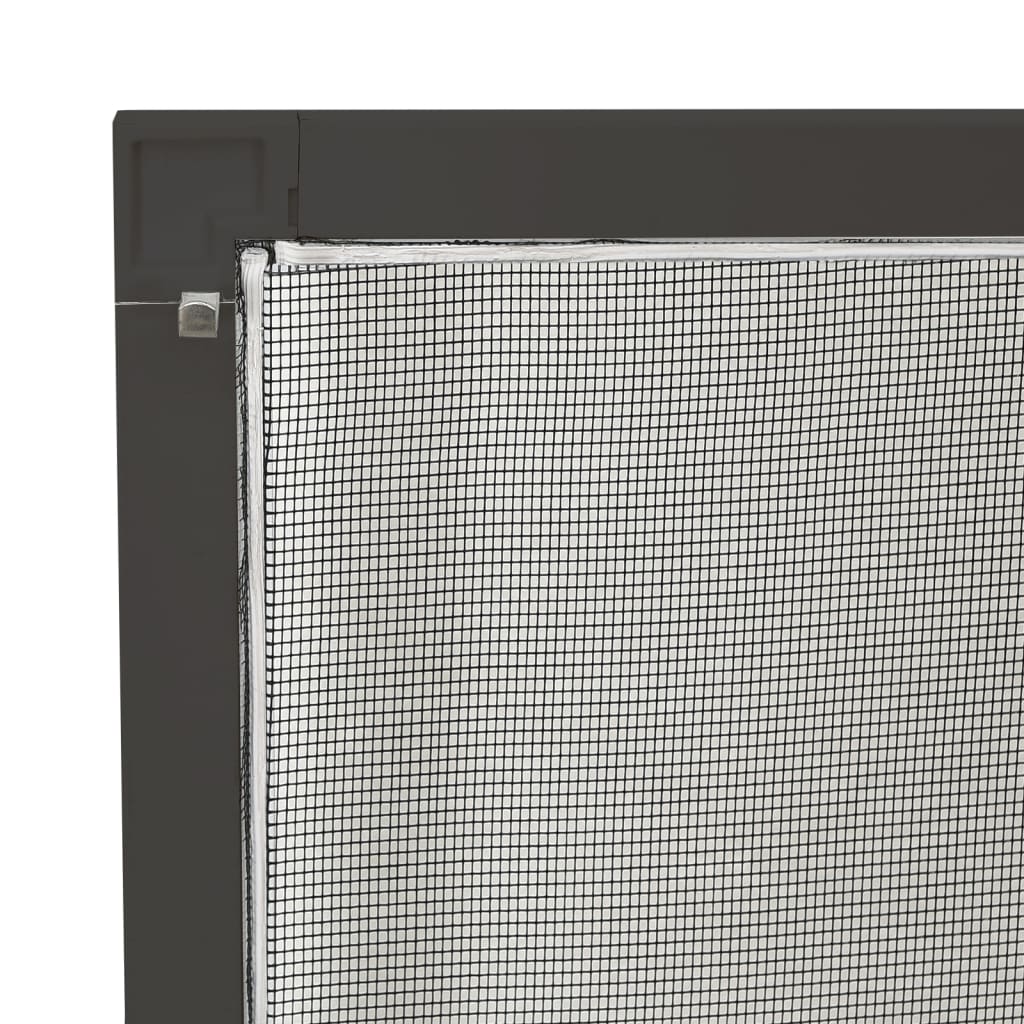 Window Insect Screen Anthracite Grey 80 x 100 cm