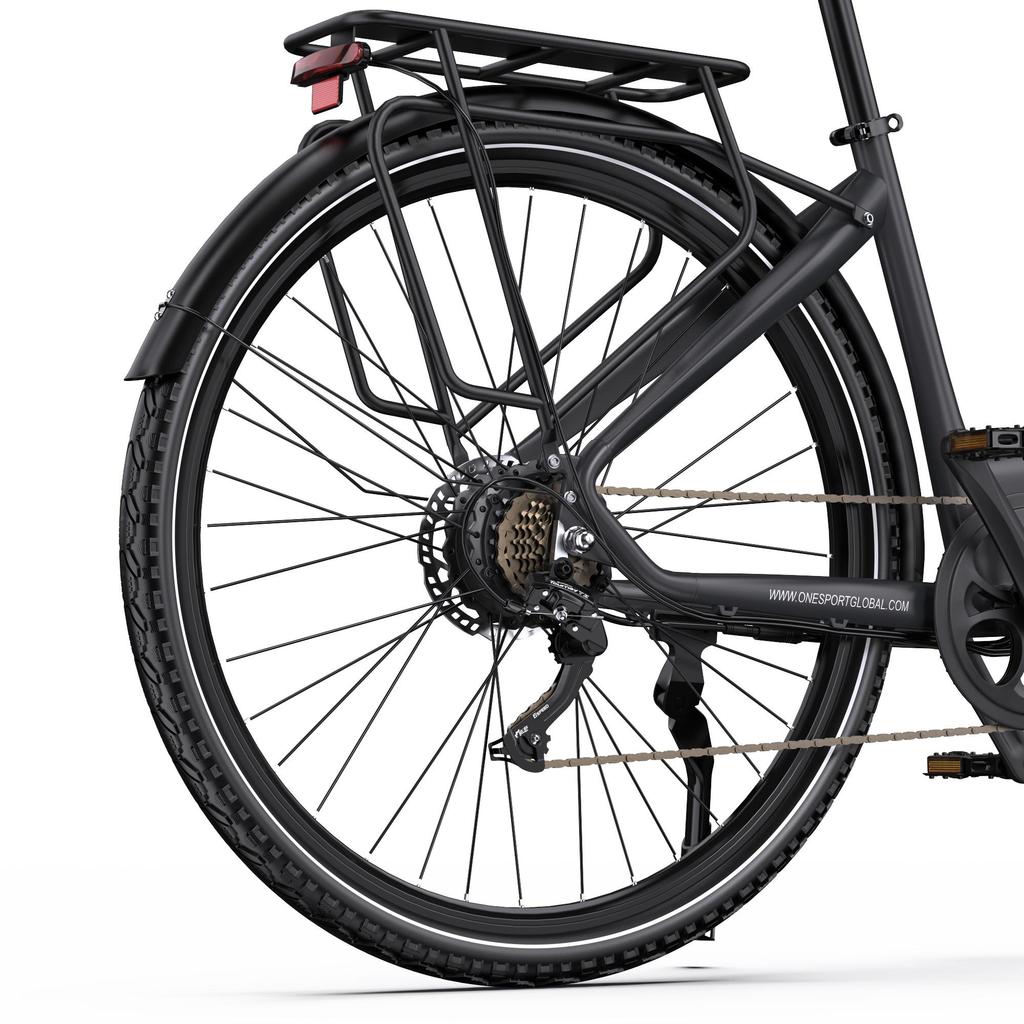 ONESPORT OT05 Pro Multi-Terrain Electric Bicycle With Seat 250W 36V22.5Ah Battery 28 Inch Tires Outdoor Riding Electric Bike Urban Commuting Bike
