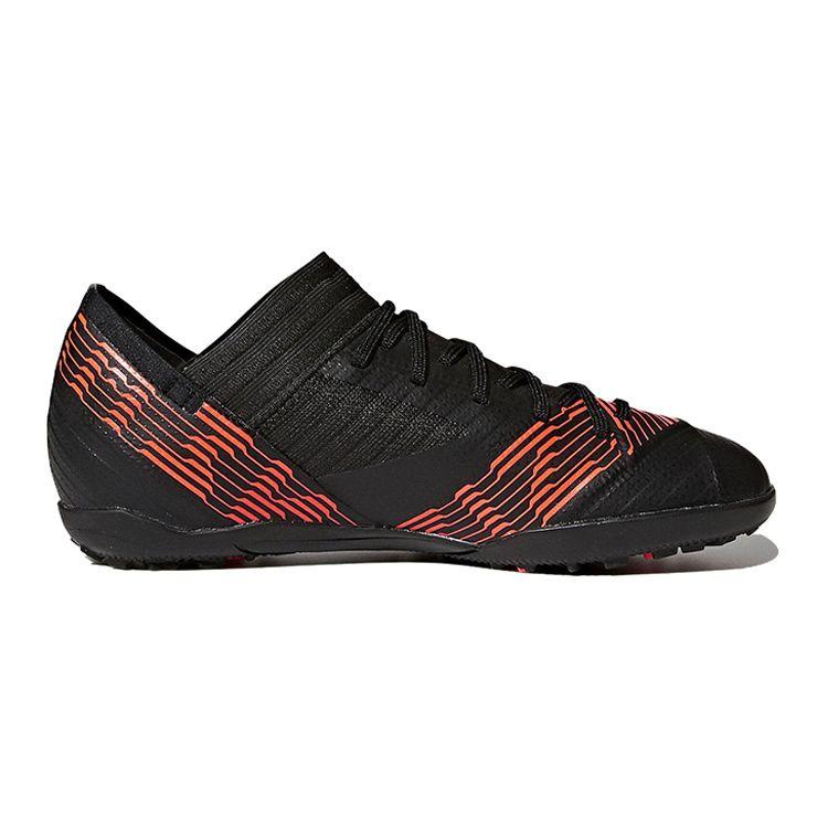 Adidas Nemeziz Tango 17.3 TF Anti-Slip Durable Shock Absorption Low-Top Soccer Shoes Kids Soccer Shoes Black Red CP9237