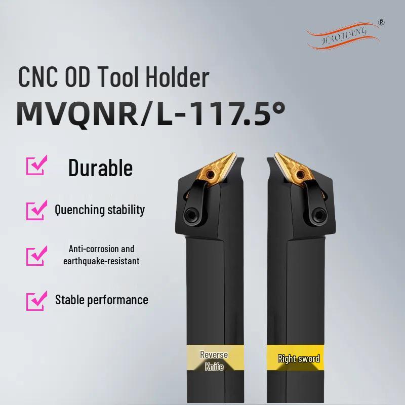 117.5° CNC Lathe External Turning Tool Holder - MVQNR/L Series