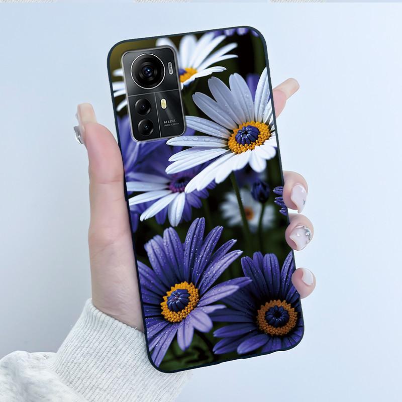 Casing For ZTE Blade A72s A7050/V41 Smart Case Luxury Dragon Cute Cool Boys Girls Black Matte Soft TPU Silicone Shell Back Cover