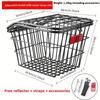 Large Capacity Rear Bicycle Basket, Universal Mount Bike Cargo Carrier for Mountain Bikes, City Bikes, and E-Bikes