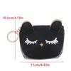 Mini Cute Cat Wallet Keychain Cartoon Lipstick Bag Fashion Earphone Keys Storage Bags Zipper Coin Purse Pendant Girls Gift