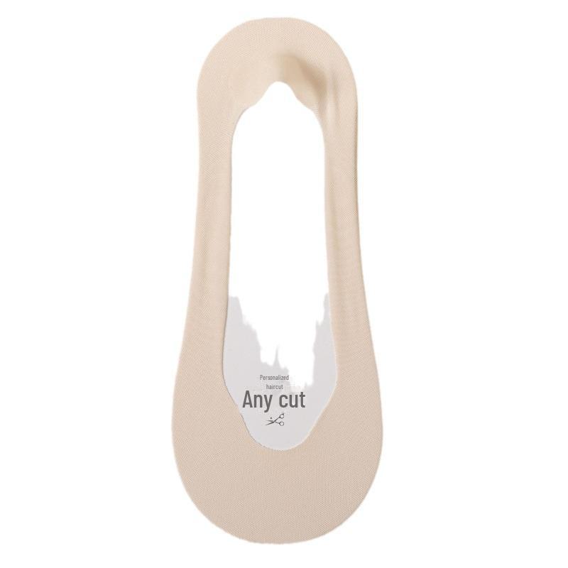 Women's Ultra-Thin Non-Slip Summer Boat Socks: Pure Cotton, Shallow, Heel-Secure, High Heel Compatible