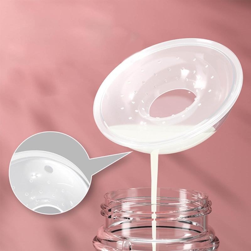 2PCS Breast Shells Milk Catcher Food Grade Nursing Cups for Nursing Moms Efficient Milk Anti-Flow Breastmilk Collector