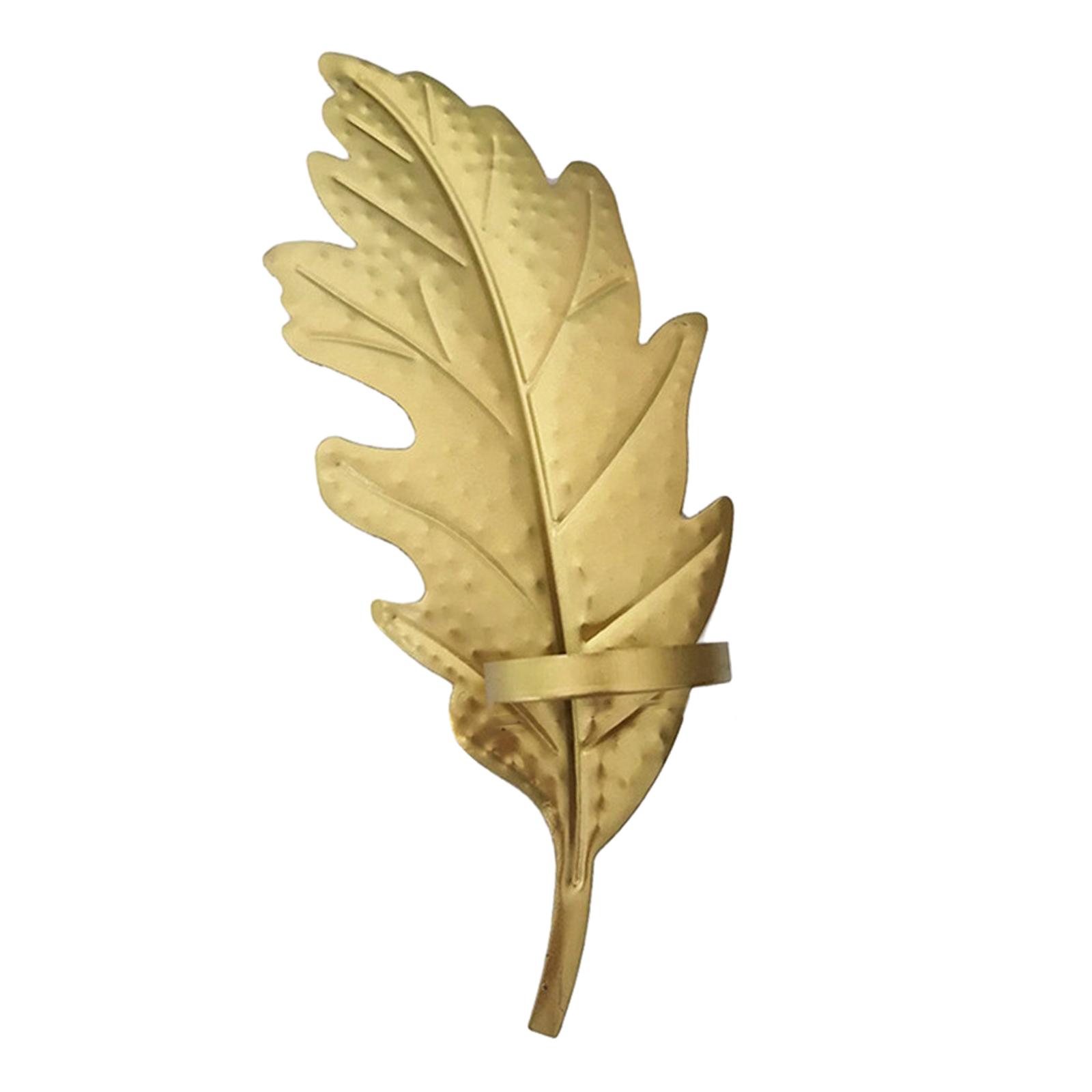 

Wall Mount Iron Retro Leaf Candle Holder Home Decoration Decorative Handcrafted Candlesticks Holder for Dinning Room Stylish