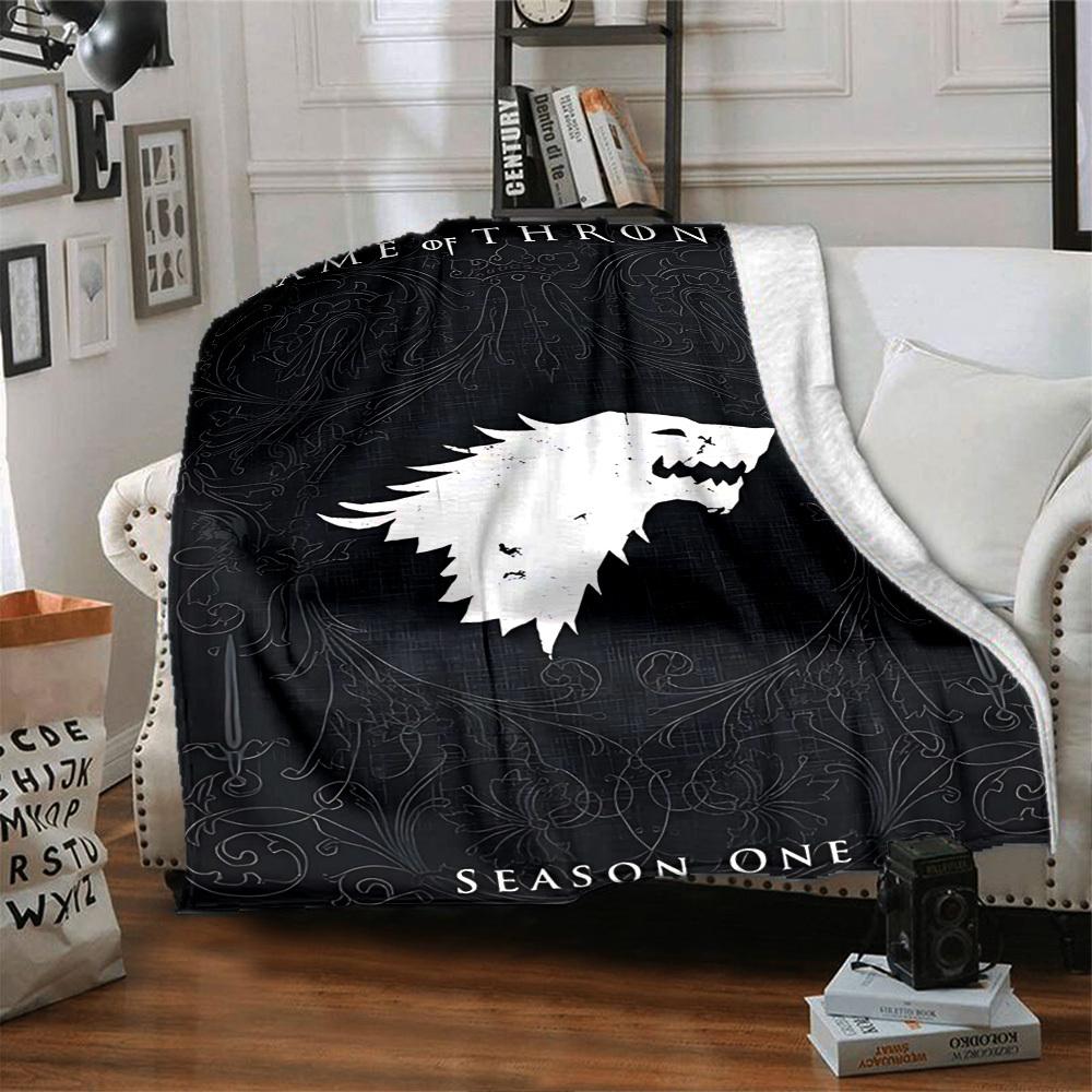 1pc GAME OF THRONES SEASON ONE Blanket Lightweight Flannel Throw for Sofa Bed Travel Camping Livingroom Office Couch Chair 1140KK