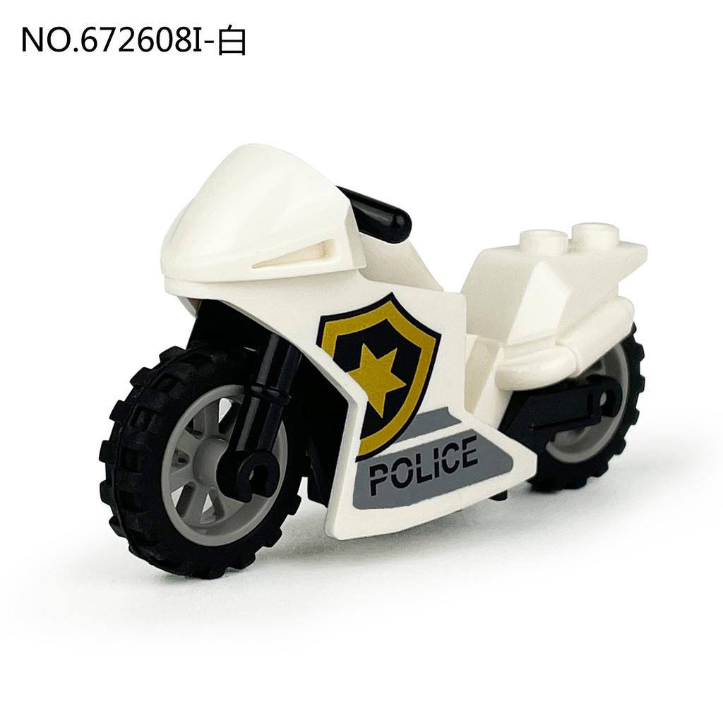 8 Motorcycle Children'S Assembled Building Block Toy White Car Xiangjiang 10706G Sharp Blade Black Car