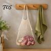 Reusable Grocery Bags for Kitchen Cotton Mesh Bag, Eco Friendly Foldable String Organic Produce Totes Lightweight Fruits Vegetables And Daily Shopping