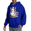 Men's Hooded Sweatshirt, Contrasting Color Sweatshirt, Sports   Casual Jacket