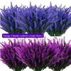 5 Bundles 5 Heads Artificial Lavender Flowers 36cm 7 Colors Outdoors Garden Lavender Flowers Outdoor Plants Wedding Decor