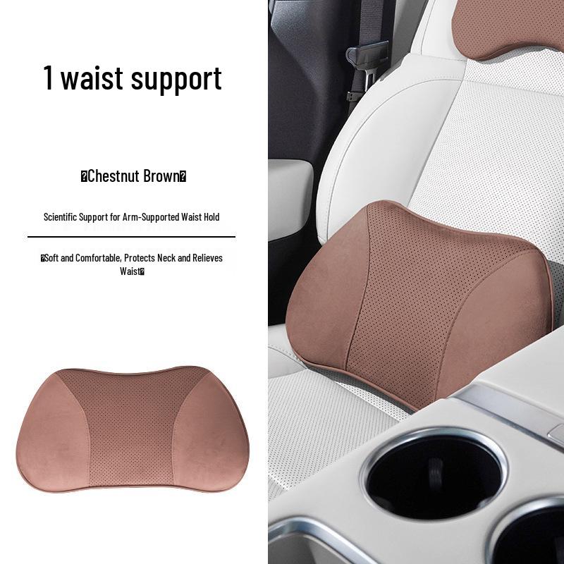 Compatible Headrest Neck Pillow & Lumbar Support for BYD Models: e2, e3, e9, S6, S7