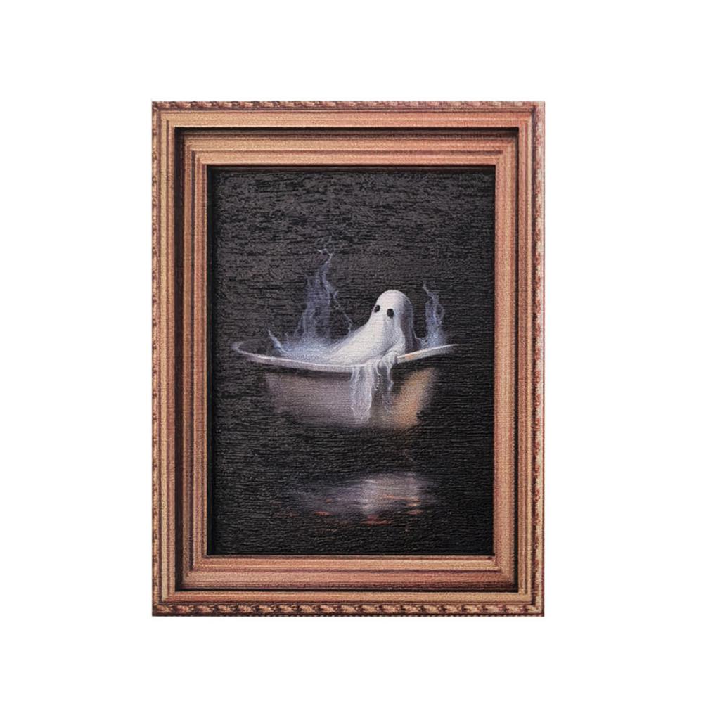 Kreativer Halloween Retro Fotorahmen Magnetischer Kühlschrankmagnet Holzposter Kühlschrankmagnet