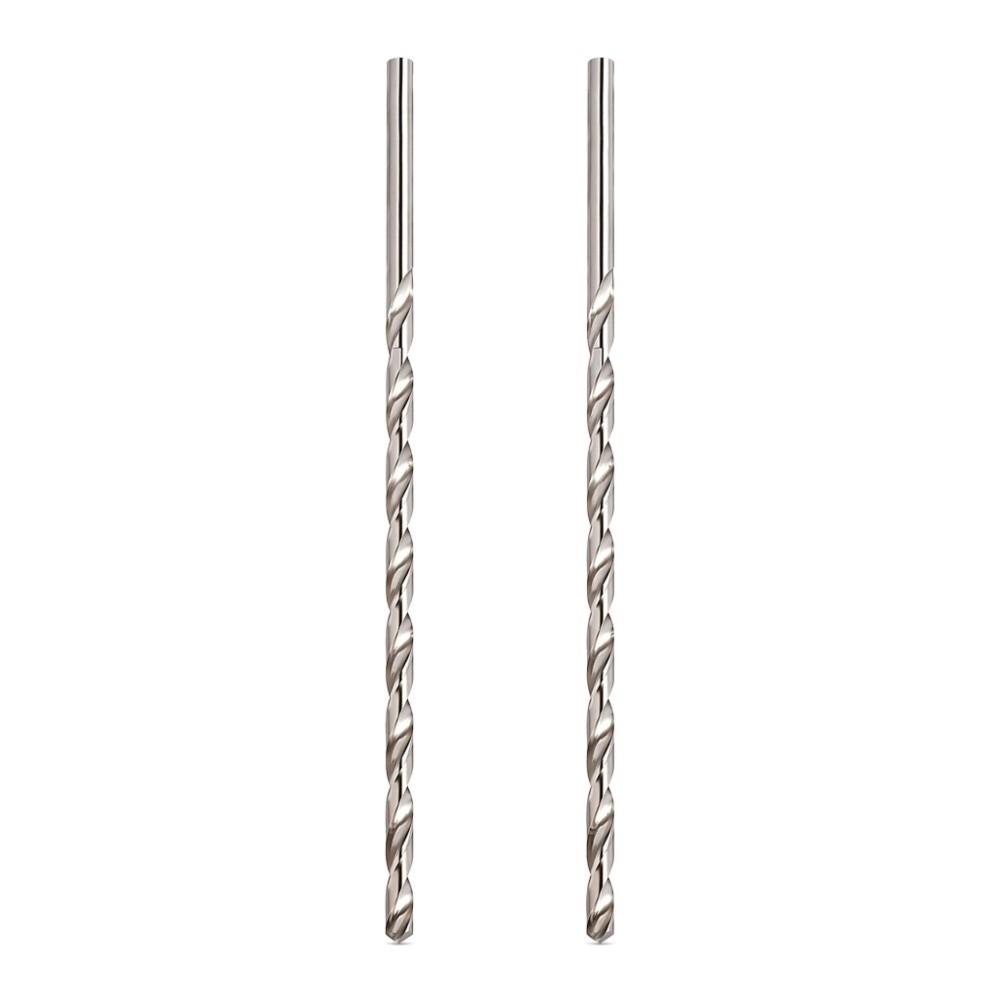 2PCS High Speed Steel Twist Drill Bits 6mm Diameter HSS Drill Bits For Hardened Metal