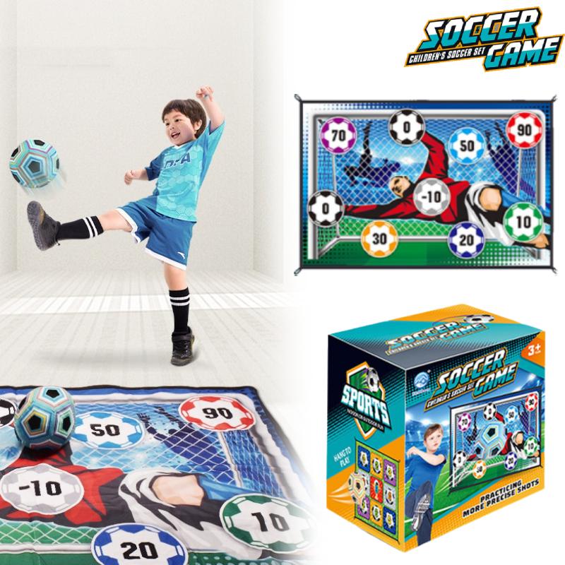 Soccer Kid Ball Game Mat Set Outdoor Indoor Mini Football Training Toys Practice