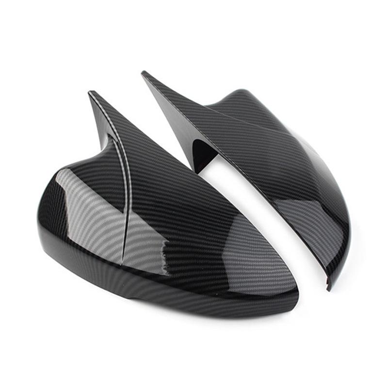Honda Accord Carbon Fiber Pattern Rearview Mirror Cover - Glossy Black Finish