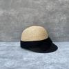25 Sweet And Cool Face Small Raffia Cap Versatile Bow Straw Hat Women'S Niche Summer Travel Equestrian Hat