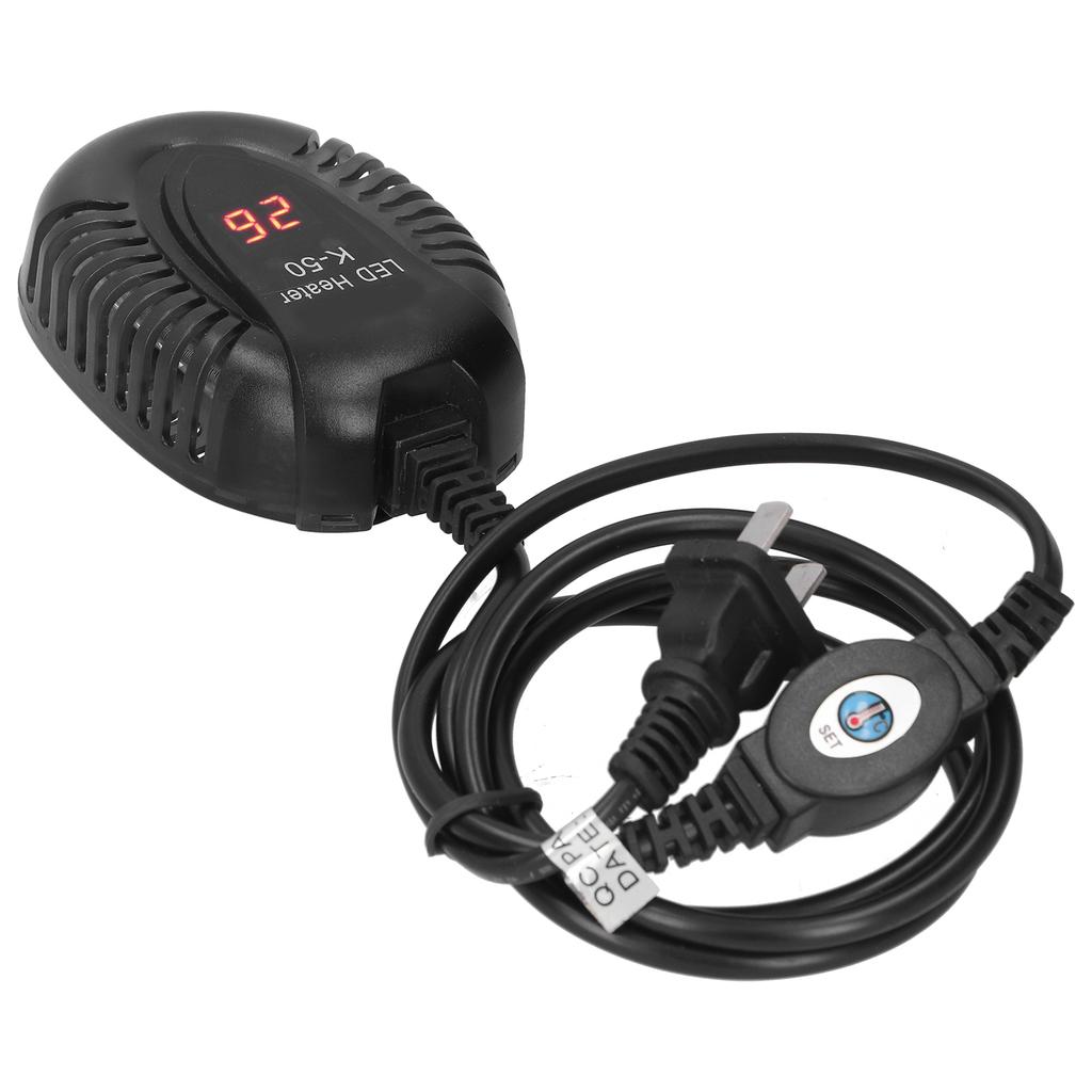 Submersible Aquarium Heater Fish Tank LED External Thermostat Quartz Heating Rod