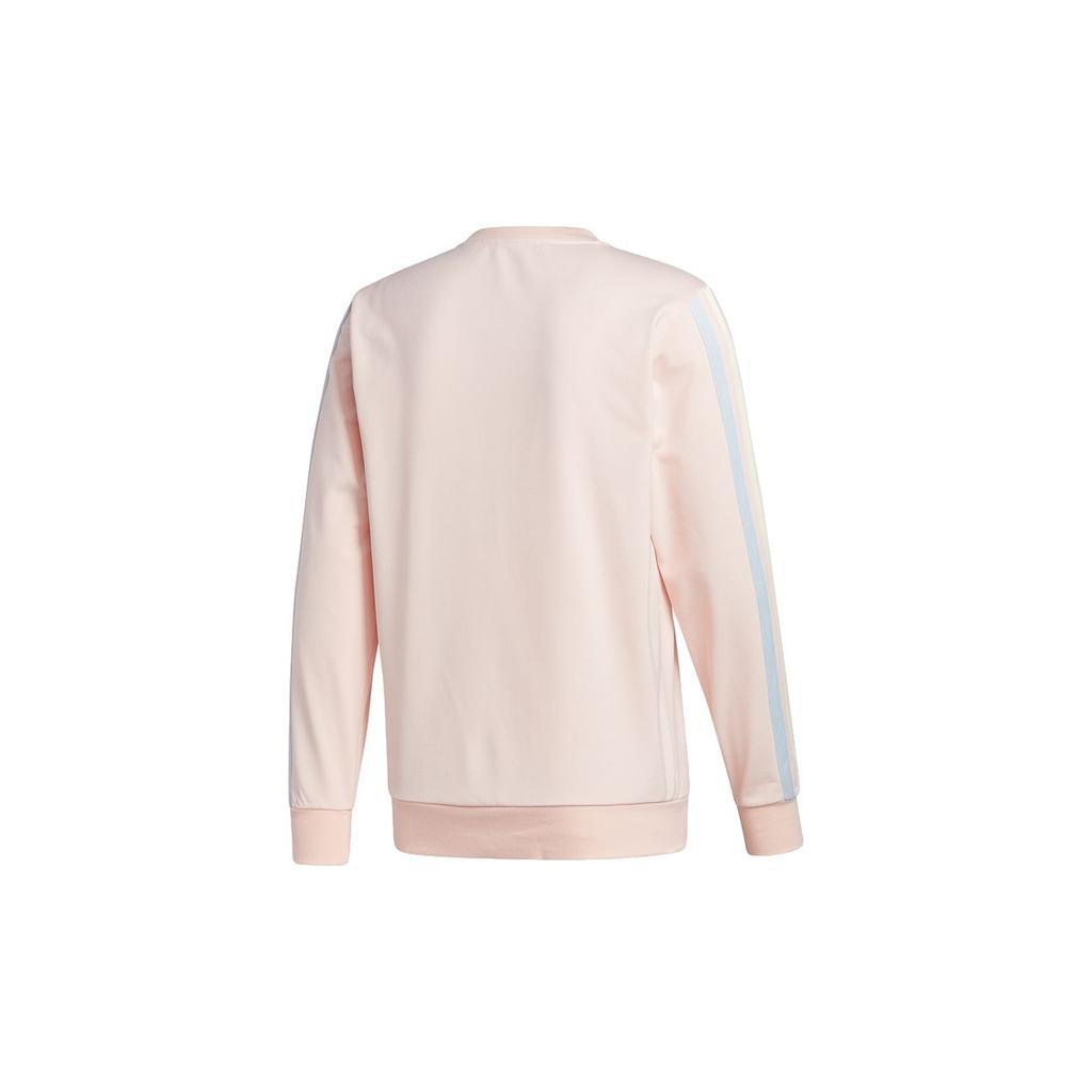 Adidas Decorate Cr Basketball Casual Sports Striped Crew Neck Sweatshirt Men Tops Pink GU0508