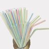 100Pcs Drinking Straws Food  Grade Disposable Plastic BPA Free Soda Beverage Straws for Home