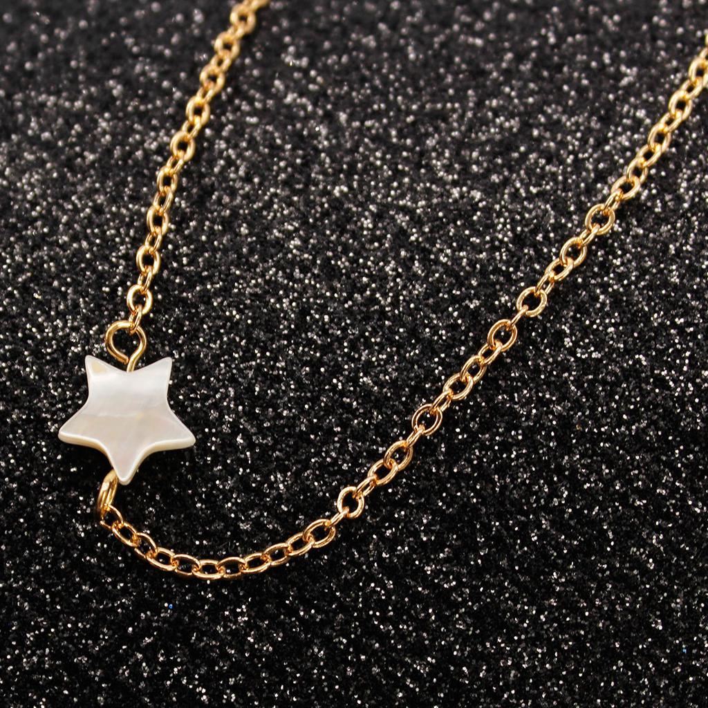 Fashion Shell Five-pointed Star Necklace, New Versatile Couple
