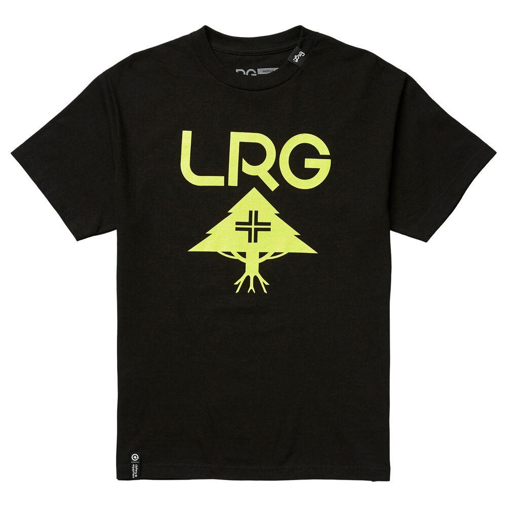 

Lrg Double Og Черная футболка с короткими рукавами для скейтбординга унисекс