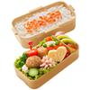 Skater Tanuki Bento Soft Made In Box, 600ml, Antibacterial, Filling, Dome-Shaped Lid, Two-Tier, Women's, Japan, PFLW4AG-A