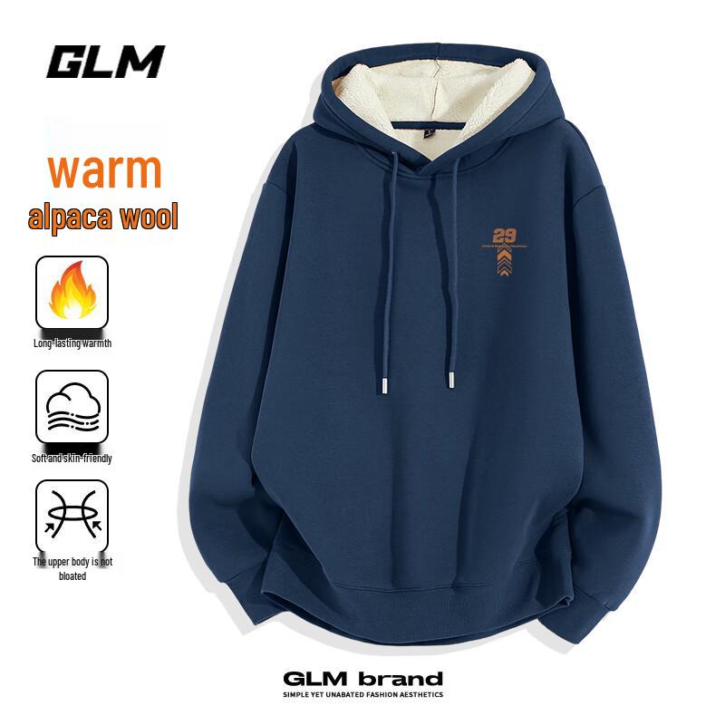 

GLM Men s Hooded Warm Pullover Sweatshirt 3XL