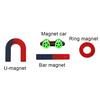 Kids Physics Toy DIY Magnet Bar Ring Horseshoe Car Compass Science Experiment Tool Early Education Physics Science Toys with