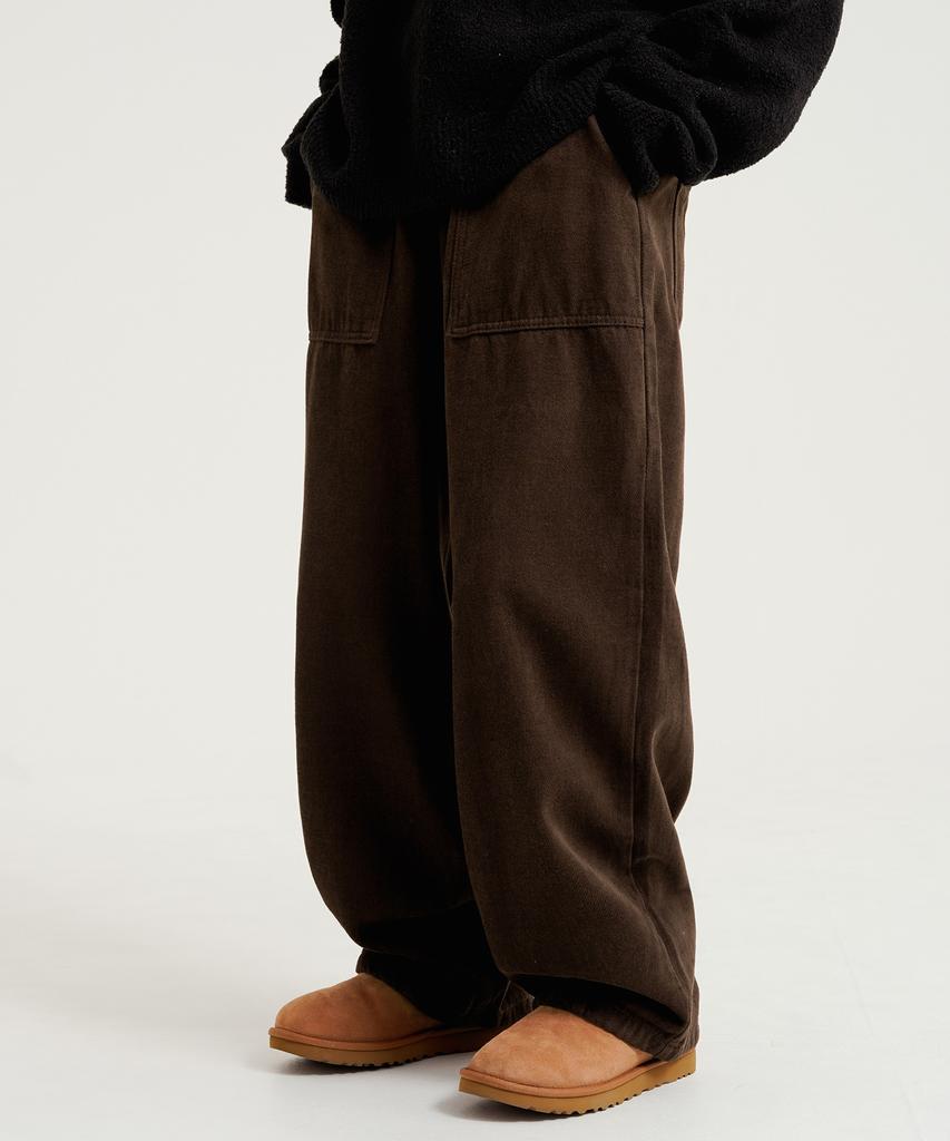 WV PROJECT S'Mores Cotton Brushed Elastic Pants Brown Jnlp7733