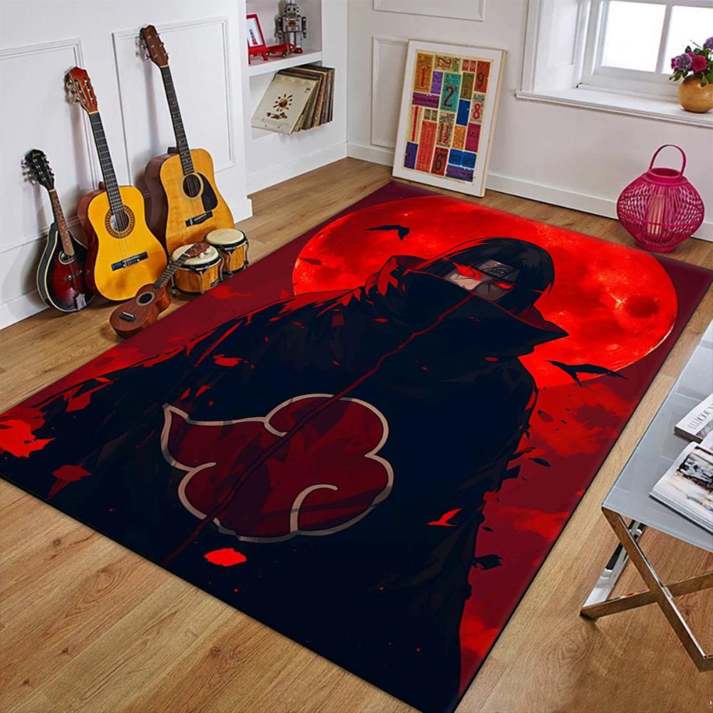 3D N-Naruto Japan Anime Uchiha I-Itachi Carpet Rug for Art Living Room Art Decor Sofa Home Kids Game Area Rug Non-slip Floor Mat