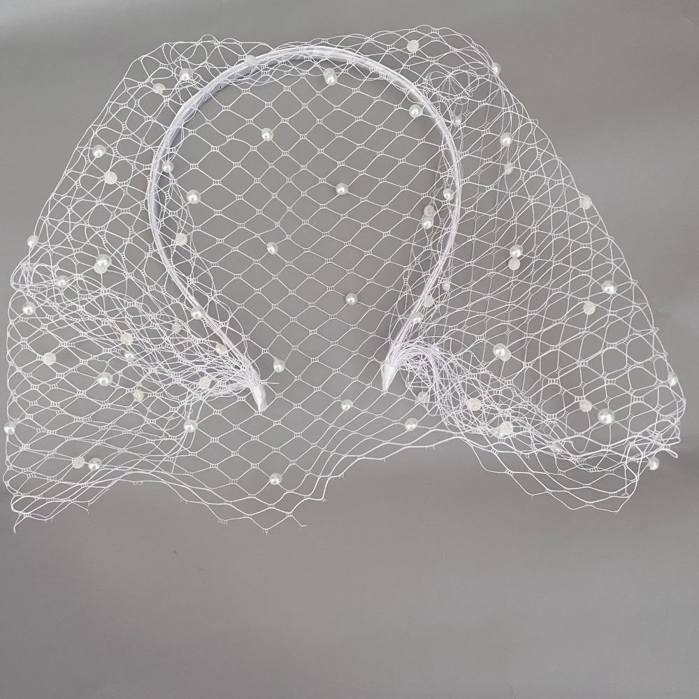 French Style Bride Veils Satin Bow Wedding Headband Exquisite Bridal Headwear Tiara