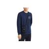 Anta Training Series Logo Print Sweatshirt Men sweatshirt Blue 152317725-2