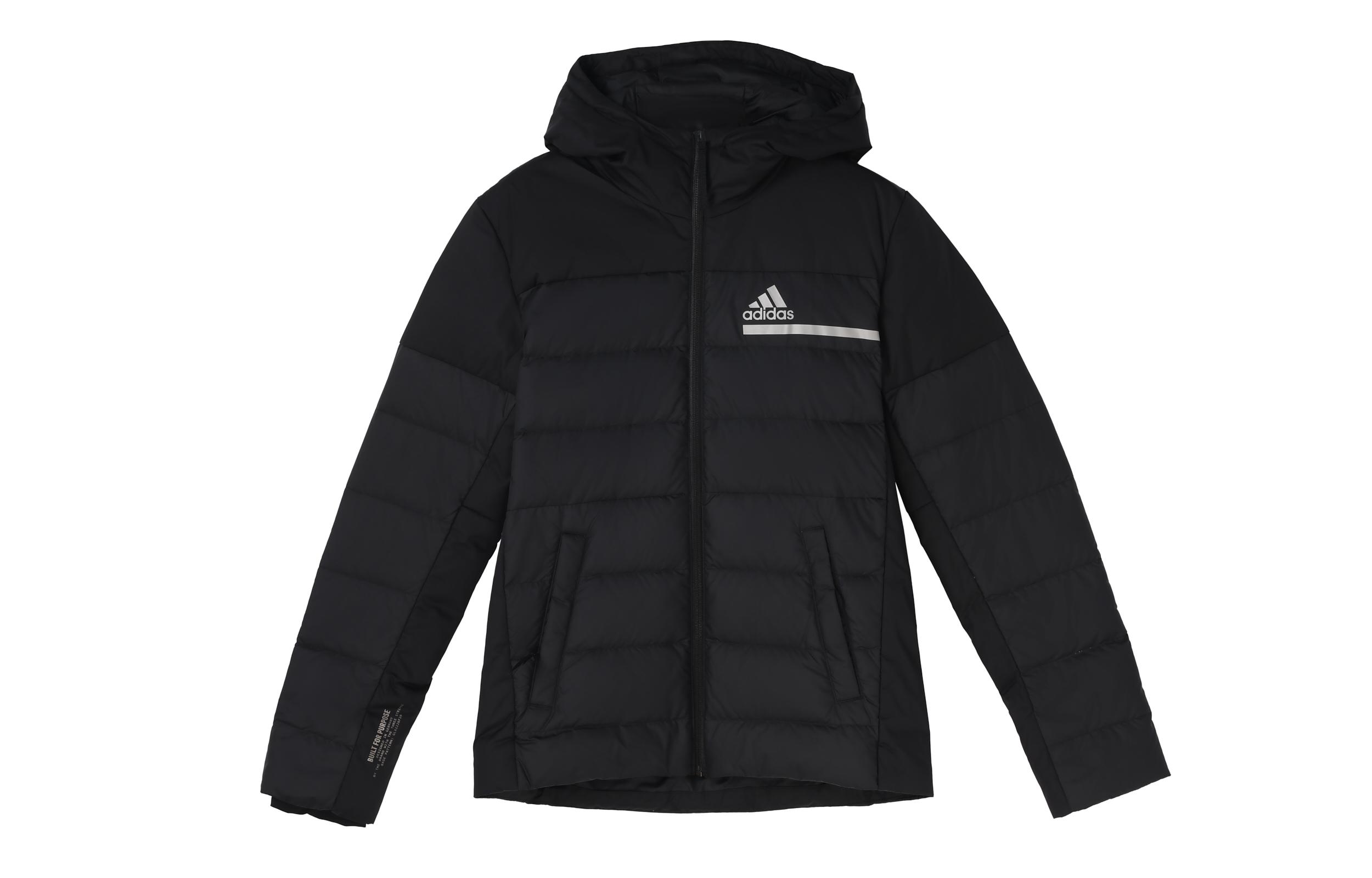 Adidas Down Jackets Men s Black Hooded Moderate Other GK5929 XS