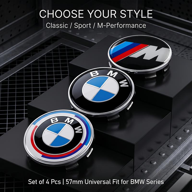 56MM Hub Center Cap Rim Hub Dustproof Cover Emblemem Car Wheel Center for Bmw M M4 M5 M6 F11 X3 F25 F20 F30 G20 F31 F34 F10 G30