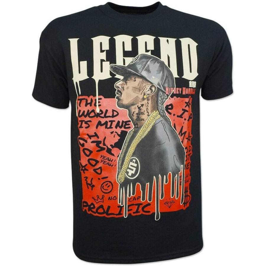 Legend Nipsey Hussle T Shirt Hip Hop Tee Rappers Graphic Street Wear Top Black S разноцветный
