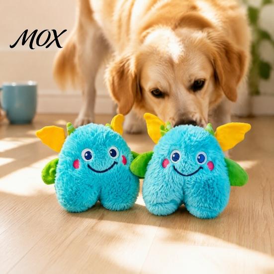 Funny Sounding Pet Accessories Plush Dog Chew Toy, Interactive Squeaky Stuffed Animal, Cute Cartoon Energy Consuming Toys Animal Design, Puppy
