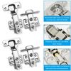 ZEXEF 1-4PCS Cabinet Hinges Stainless Steel Hydraulic Door Hinge Damper Buffer Soft Closing for Kitchen Cupboard Furniture