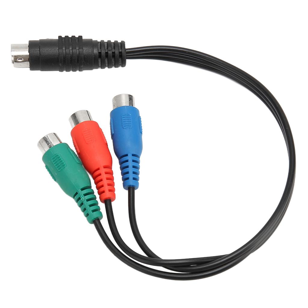 S Video 7 Pin Erkek - 3RCA Dişi Kablo Yüksek Doğruluk 7 Pin - AV Kablosu Ses Adaptör Kablosu 0.9ft