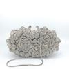 Dinner Bag Empty Rose Diamond Dinner Bag Hard Box Women's Bag Annual Meeting Evening Dress Bag Diamond Handbag