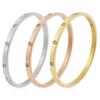 Schöne Liebhaber-Armbänder, Damen-Armbänder, Edelstahl-Armreifen und Armreifen, Zirkonia, goldener Damen-Schmuck, Geschenke