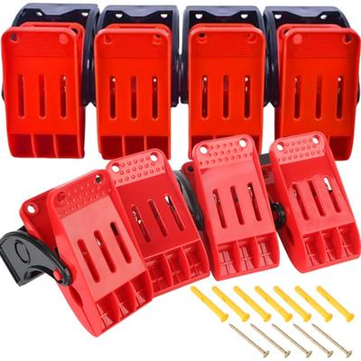 4Pcs Brush Hooks Auto Fasteners Cleaning Floor Pad Clips Carpet Wash Clamps Yoga Mats Fixed Tools Stand Holder Car Accessories