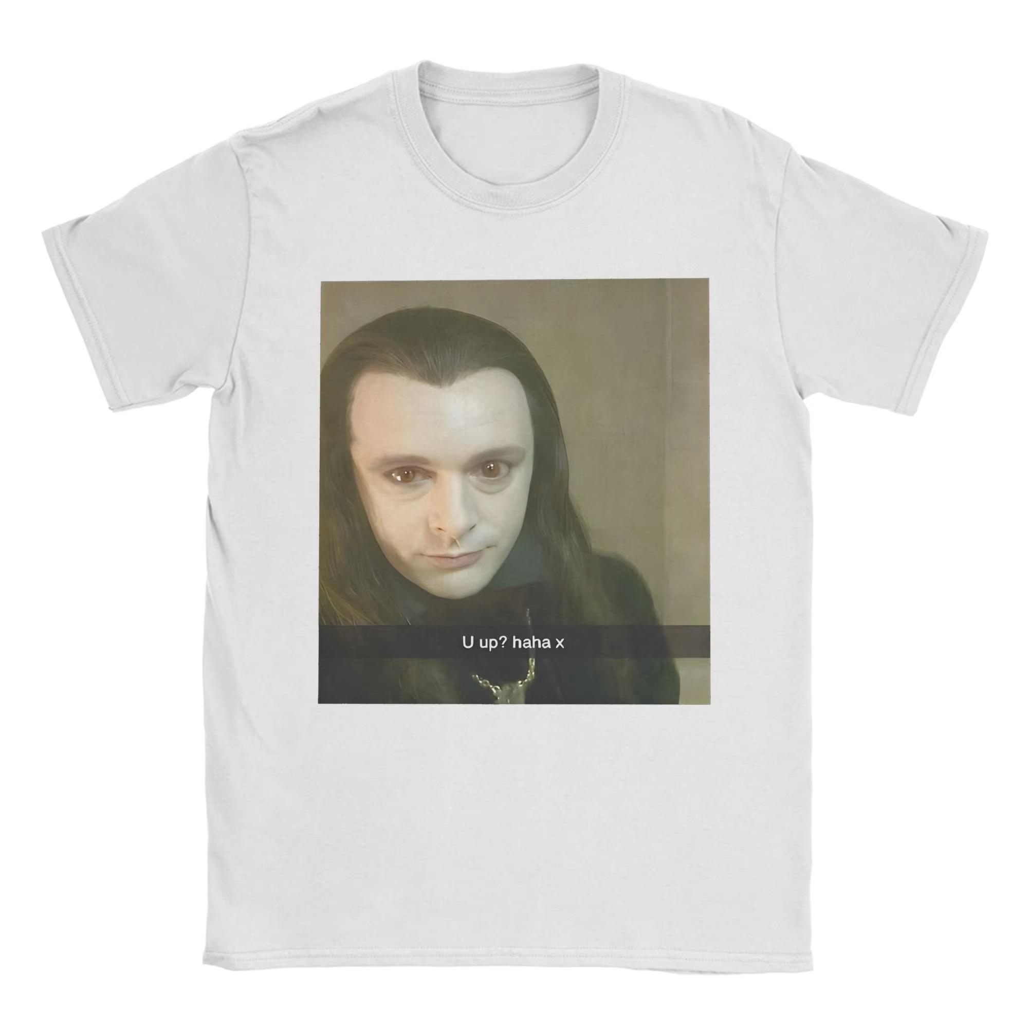 

Безумный мем Аро вампир Сумерки Футболки Мужские Футболка с круглым вырезом 100% хлопок Футболка с коротким рукавом Уникальная одежда Смешная одежда 4XL