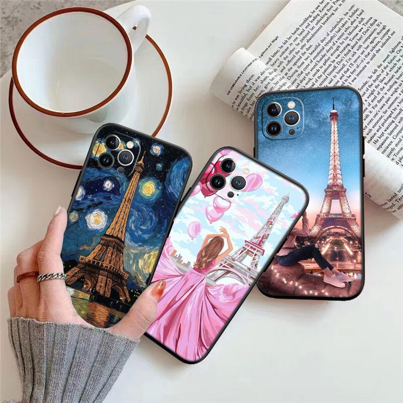IK52 Paris Eiffel tower New High-End Shell Phone Case for OPPO A3 Pro A72 A74 A76 A77 A77S A78 A79 A94 A95 A18 A40M A58