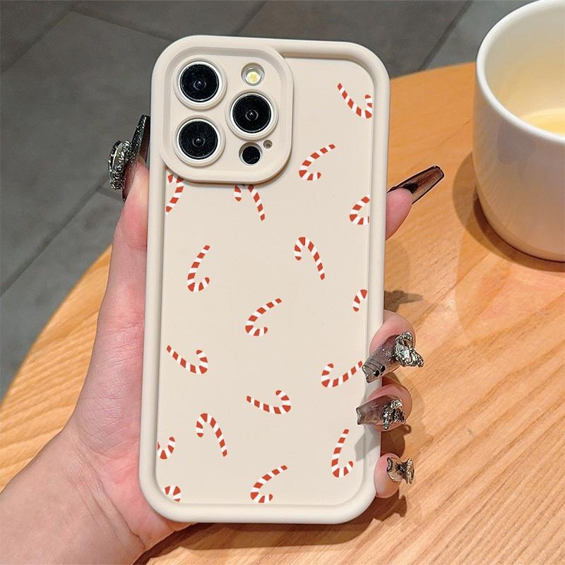 Christmas candy images suitable for iPhone 16/17 Pro Max iPhone 15/14 phone cases 13 shockproof 12 premium 11