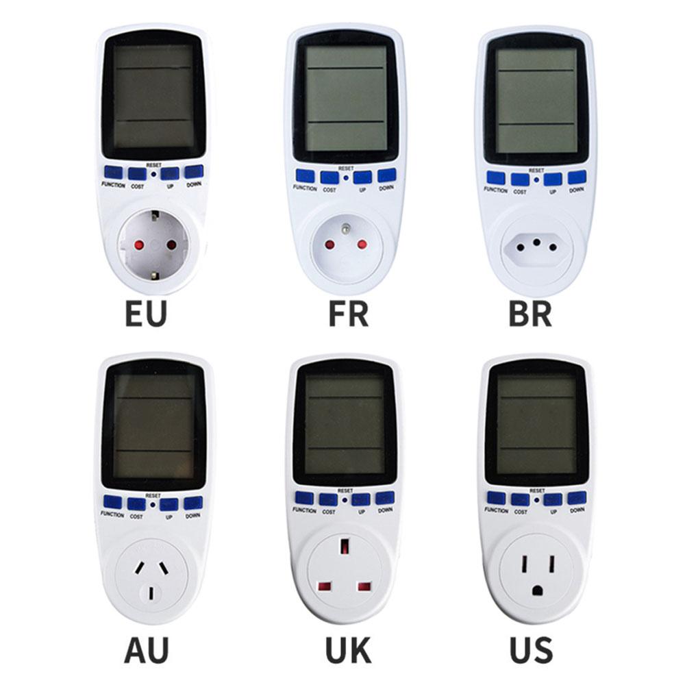 Digital LCD Energy Meter Wattmeter Monitoring Device Wattage Electricity Kwh Power Measuring