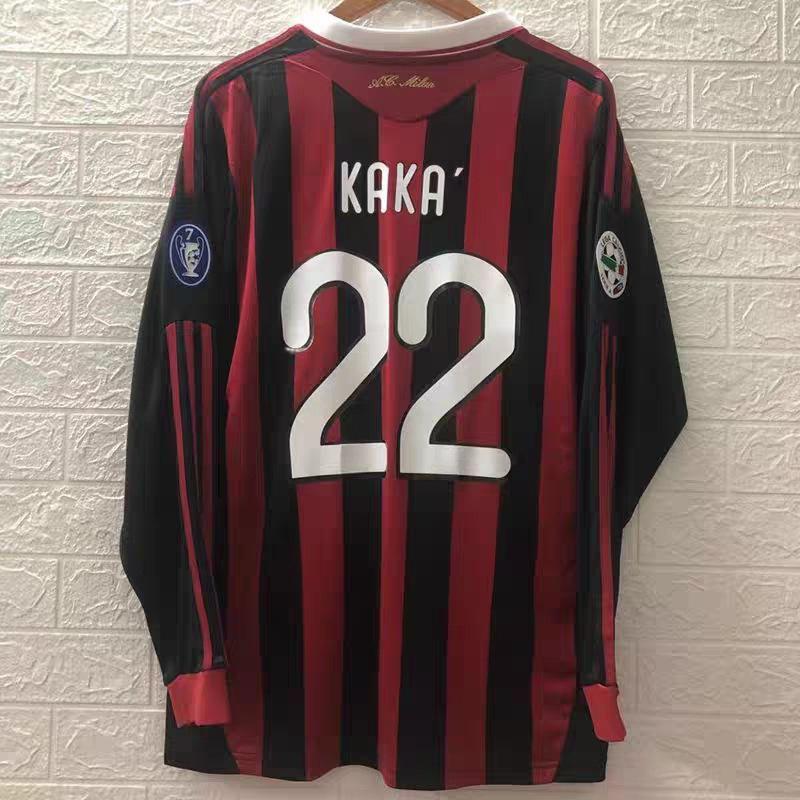 Königliches M Fußball Retro Langarmtrikot, Fußballtrikot Verein AC bar S Aufdruck einteilig.