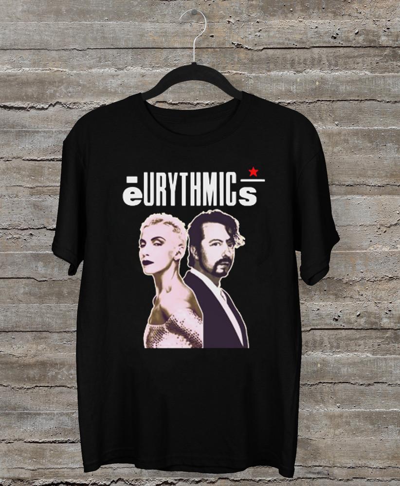 Dave Stewart And Annie Lennox Eurythmics Black All Size Shirt Unisex T-Shirt XL
