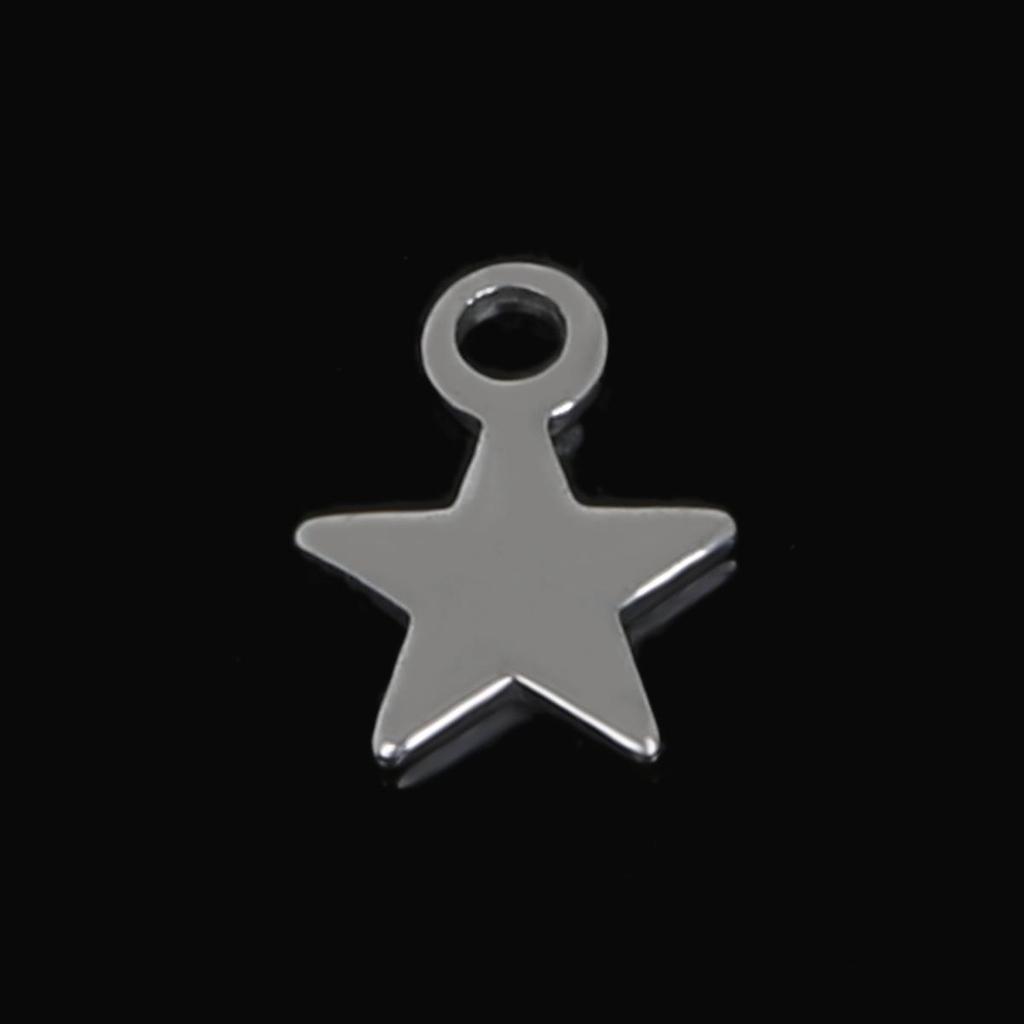 50Pcs Geometric Pendant Stainless Steel Charms For Women Kids Necklace Bracelet DIY Jewelry Making Accessories