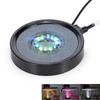 Aquarium Bubbler Aquarium Light Aquarium Air Stone Disk Round Fish Tank Bubbler with Auto Color Changing LED